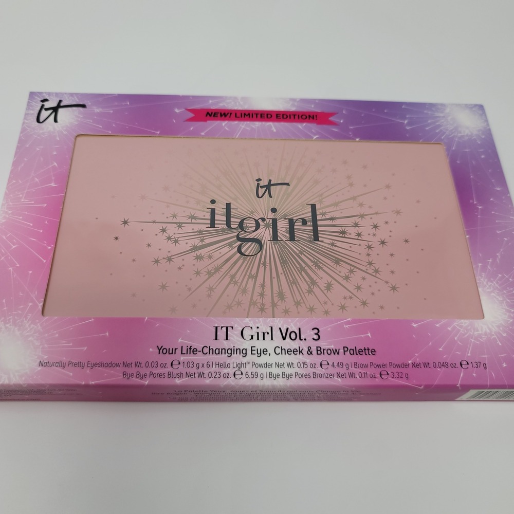 IT Cosmetics IT Girl Vol 3 Eye Cheek Brow Palette Limited Edition New - Picture 2 of 8